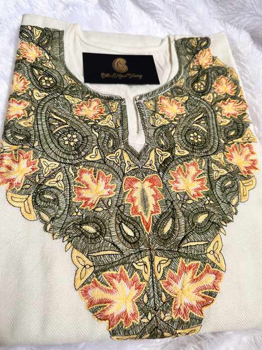 Pashmina Pheran - White 2