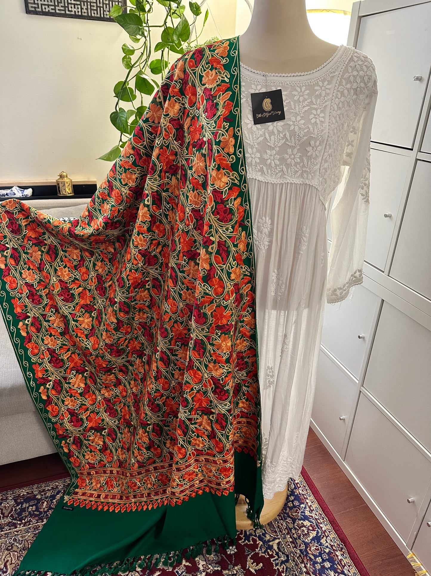 Green 1 - Jamawar Pashmina Shawl