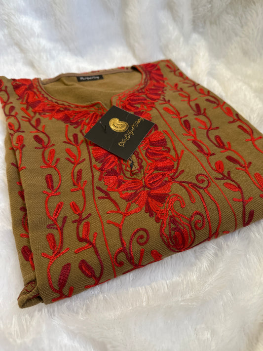 Pashmina Pheran - Brown 8