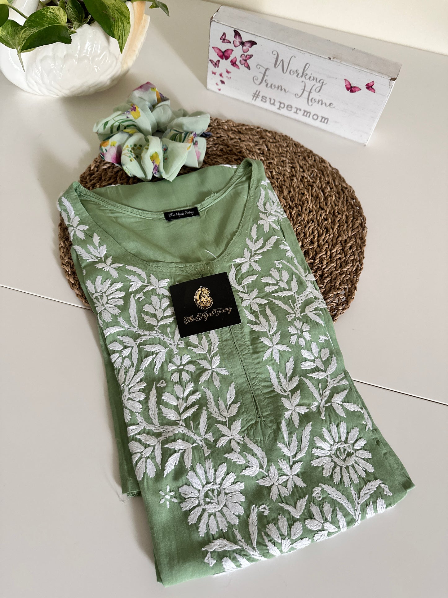 Pista Green - Modal Straight Kurta