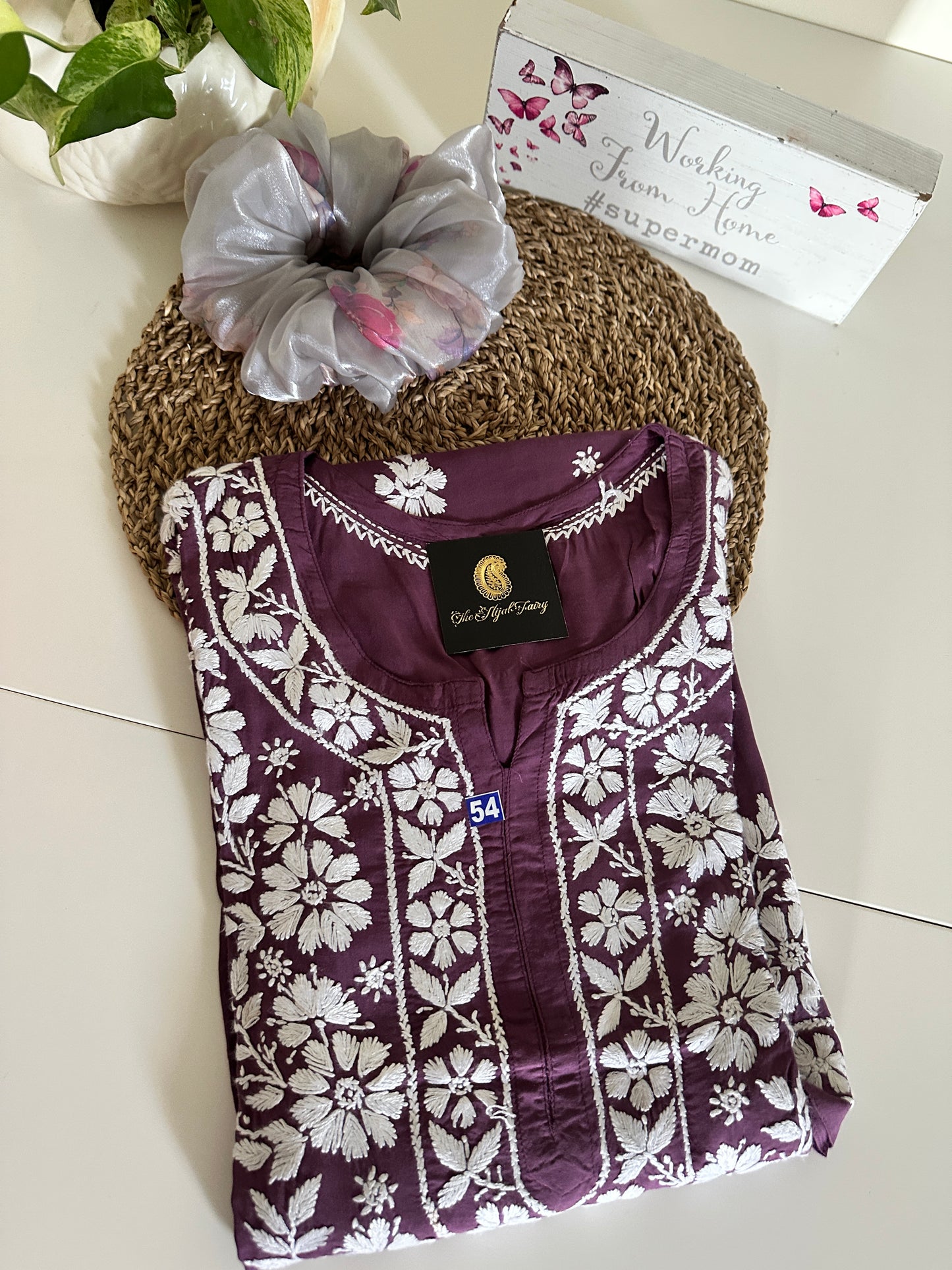 Dusty Lilac - Modal Straight Kurta
