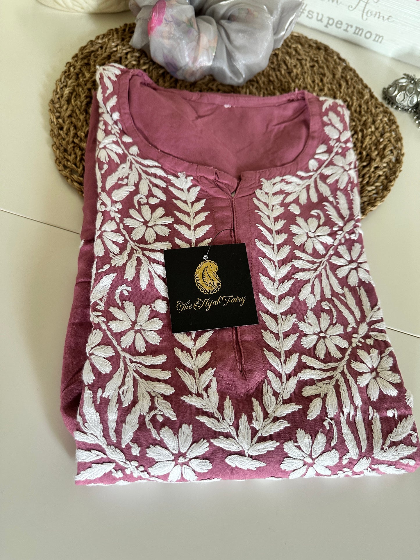 Mauve - Modal Straight Kurta