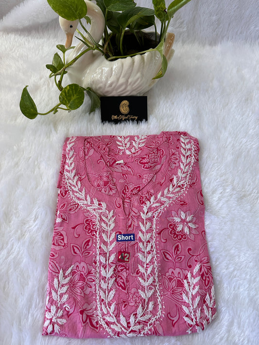 Pink - Malmal short top (design C)