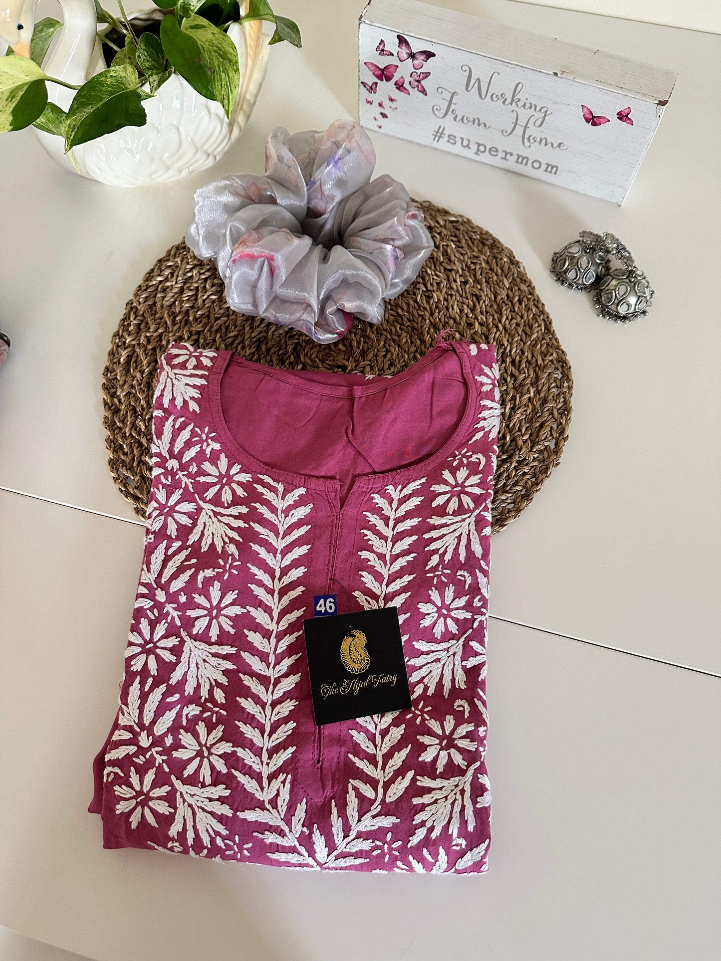 Mauve - Modal Straight Kurta