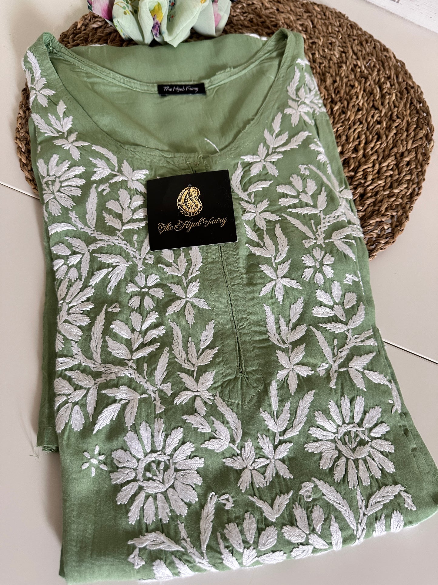 Pista Green - Modal Straight Kurta