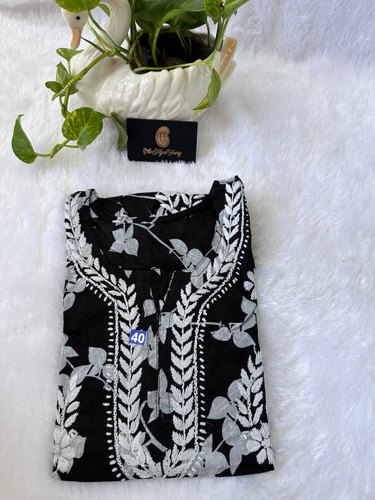 Black - Malmal short top (design B)