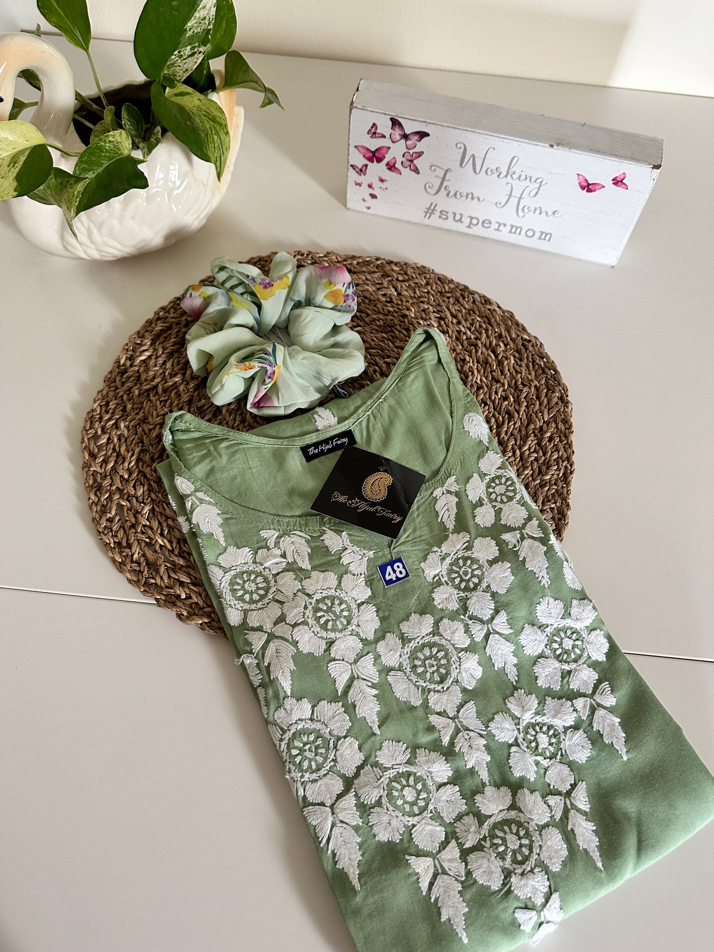 Pista Green - Modal Straight Kurta