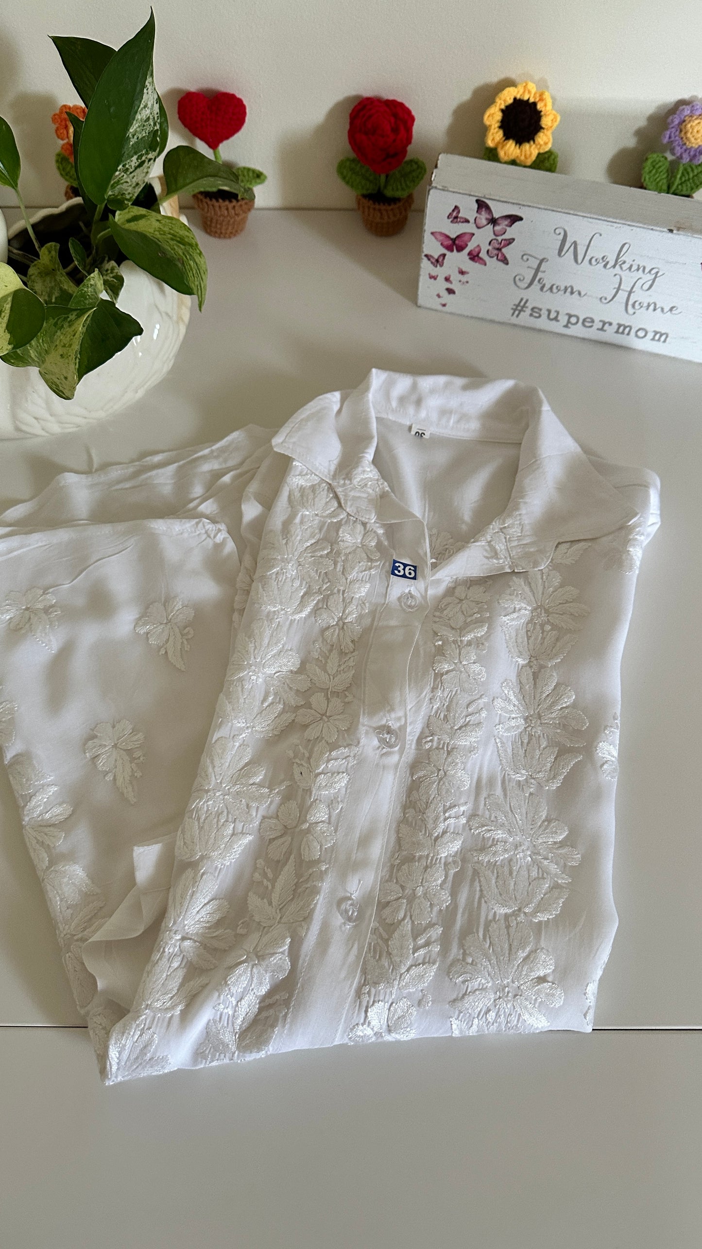 White - Modal Madhuri Short Shirt