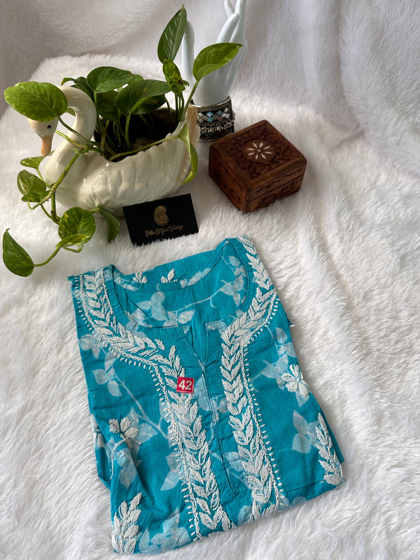 Blue - Malmal short top (design E)