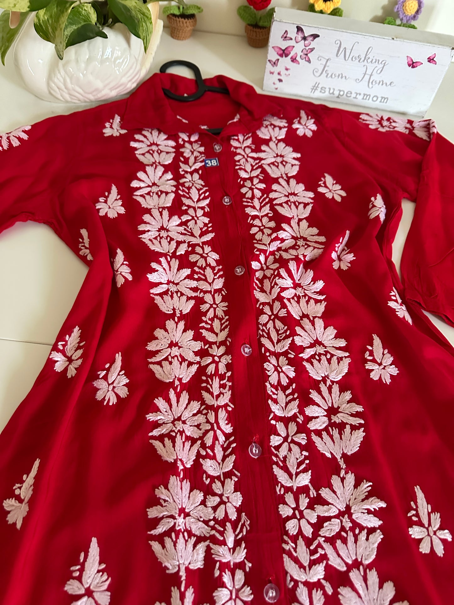 Red - Modal Madhuri Short Shirt