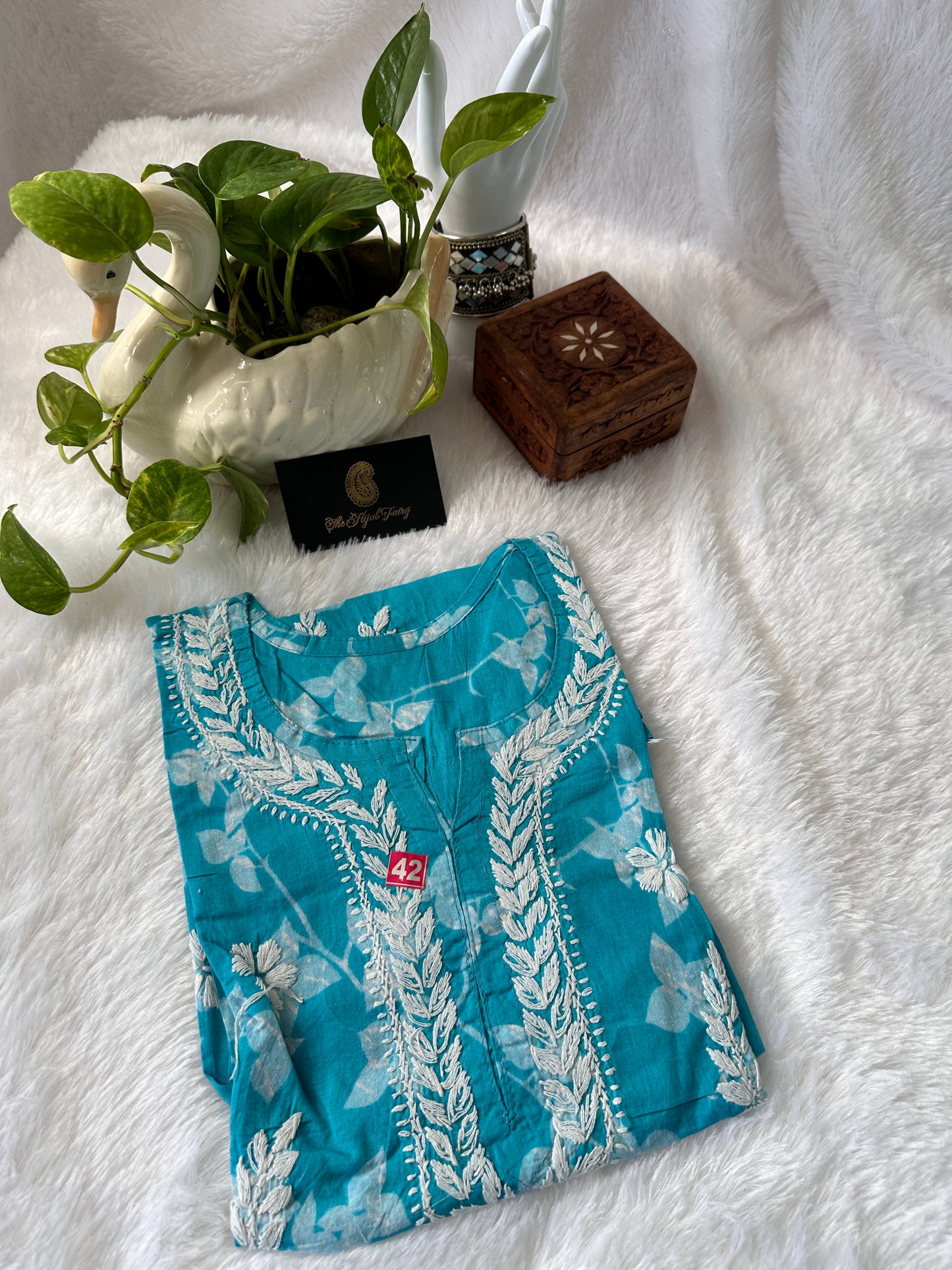 Blue - Malmal short top (design E)