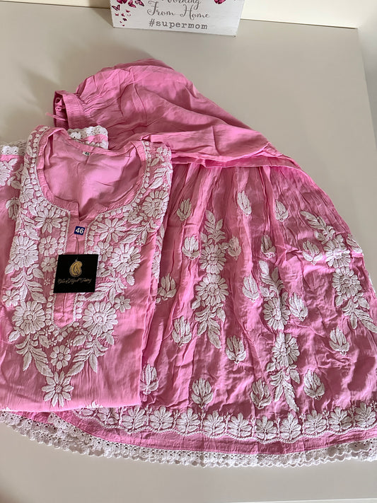 Pink - Modal Gharara Set