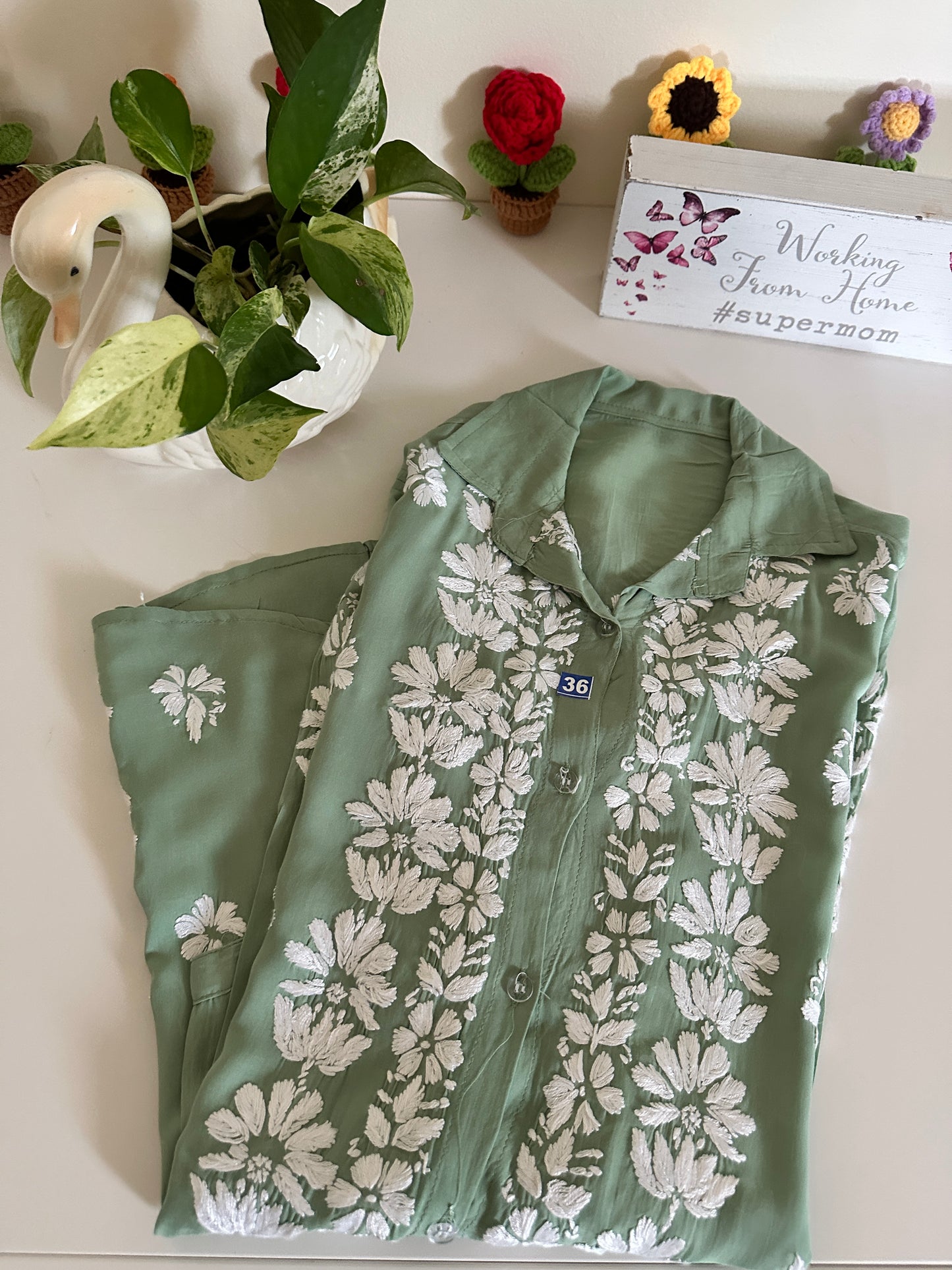 Jade Green - Modal Madhuri Short Shirt