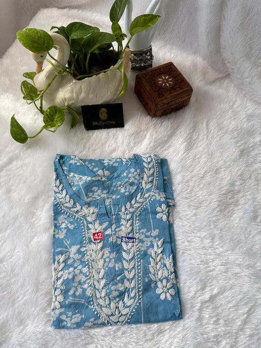 Blue - Malmal short top (design A)