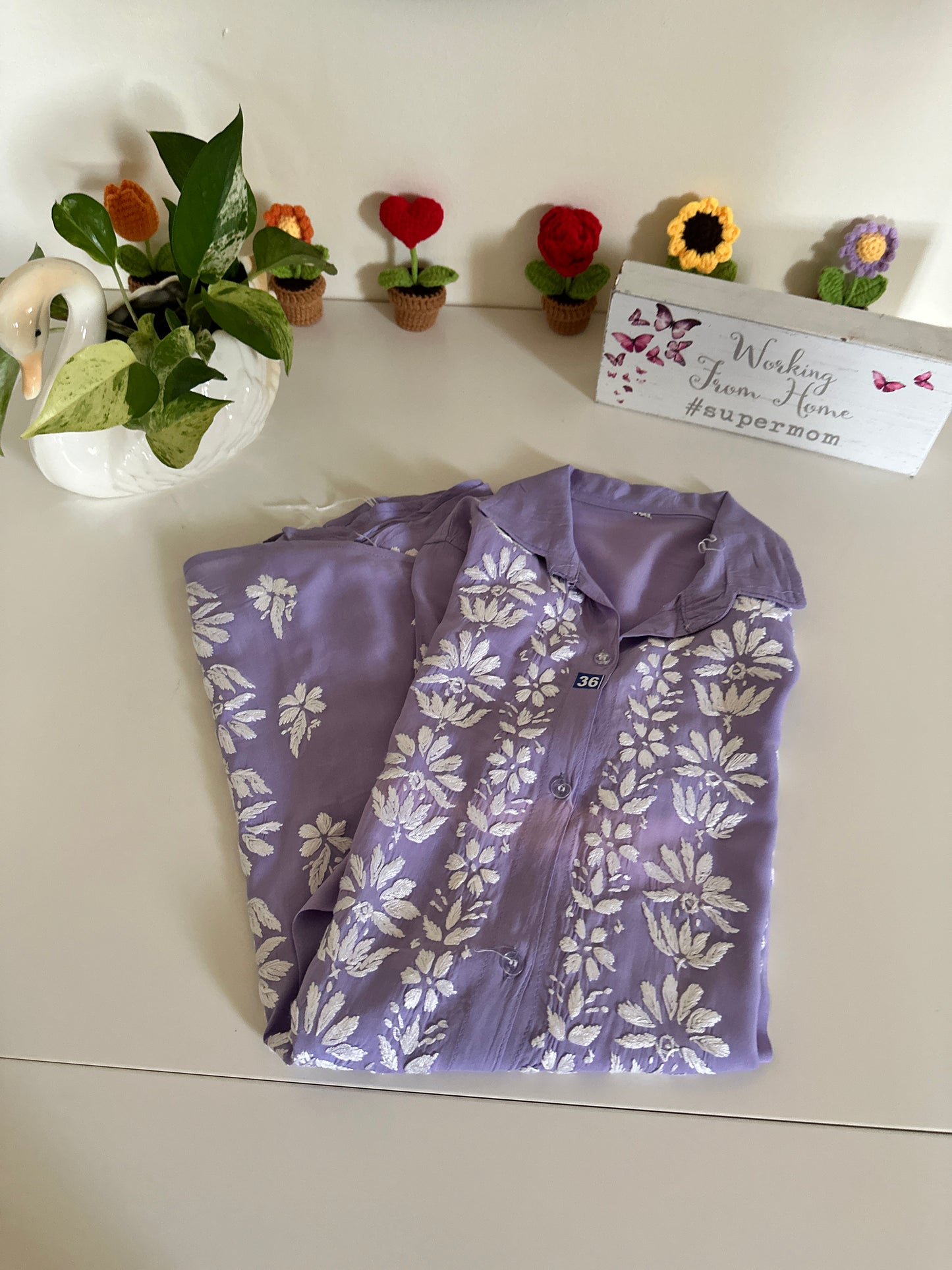 Lilac - Modal Madhuri Short Shirt