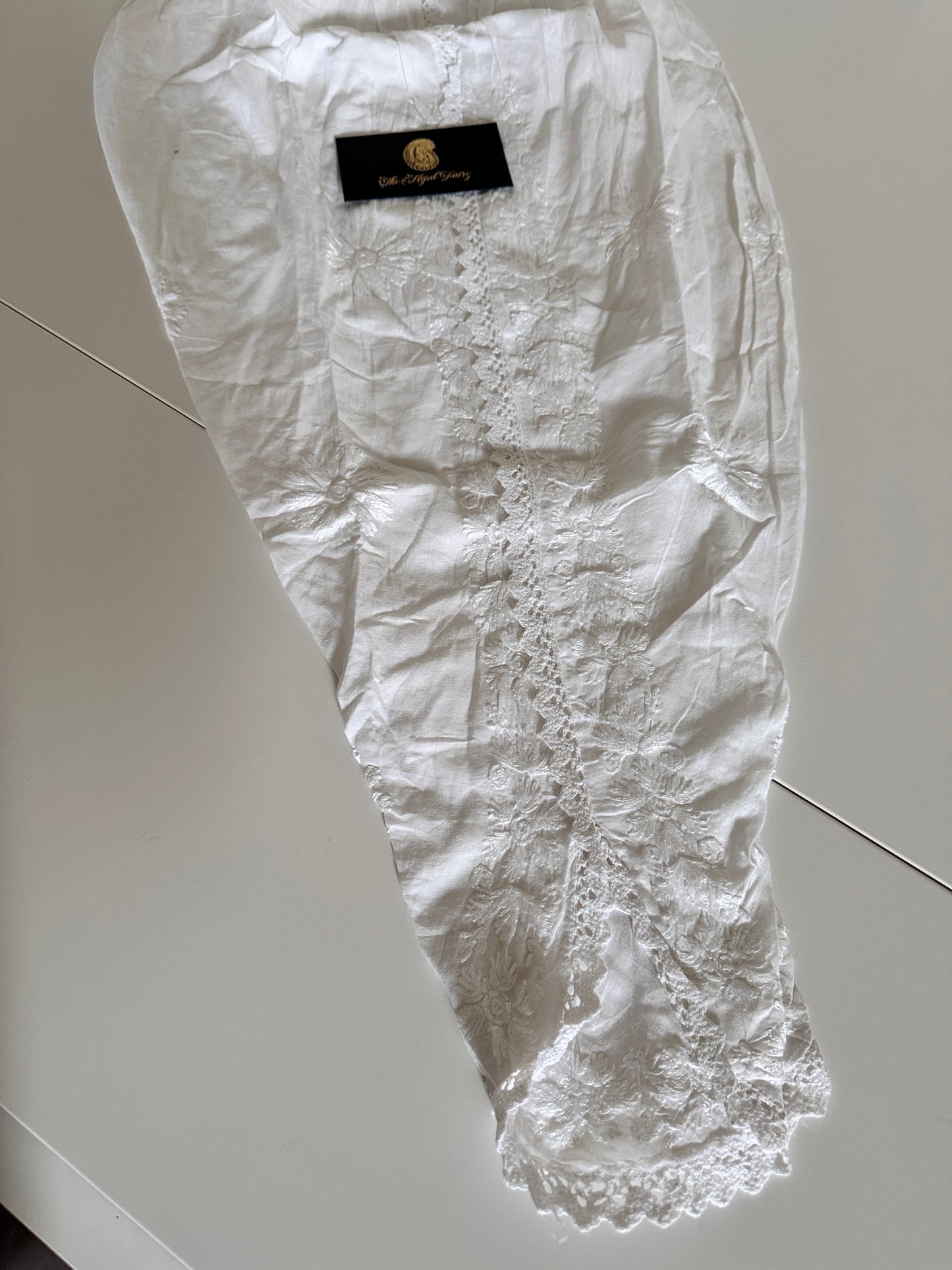 White - Chikankari Tulip Pants