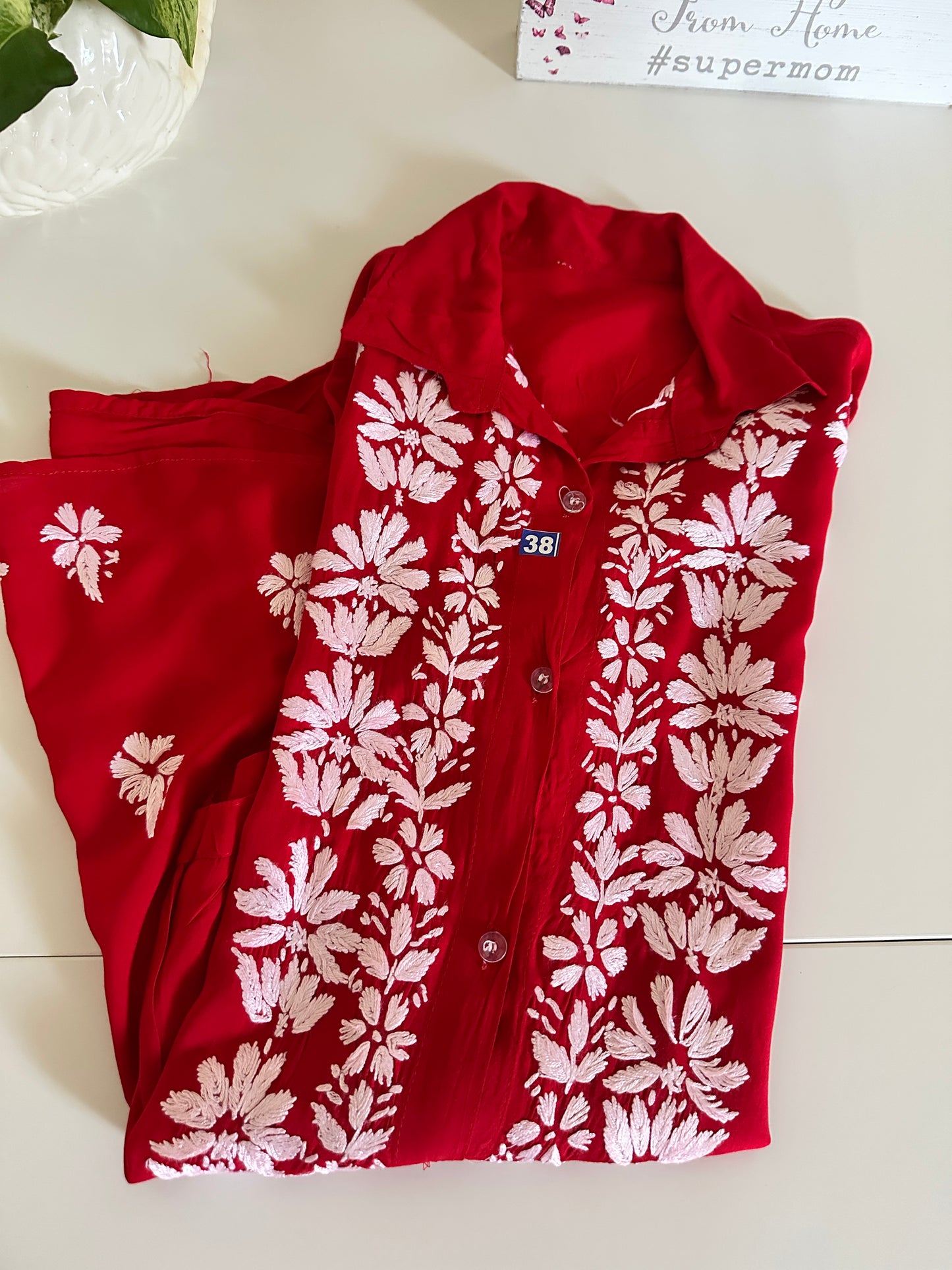 Red - Modal Madhuri Short Shirt