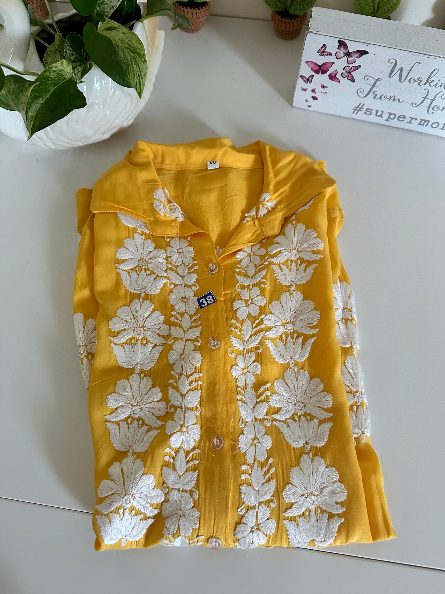 Yellow - Modal Madhuri Short Shirt