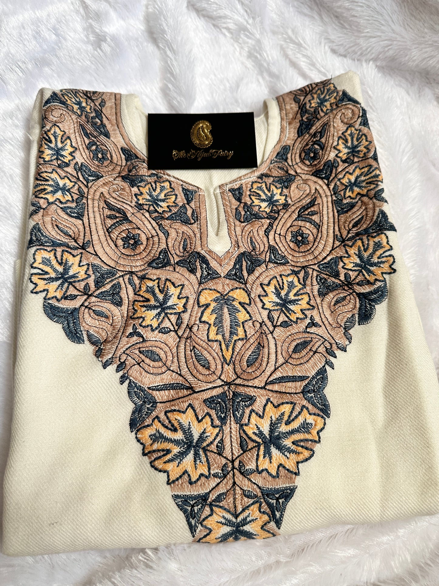 Pashmina Pheran - White 3