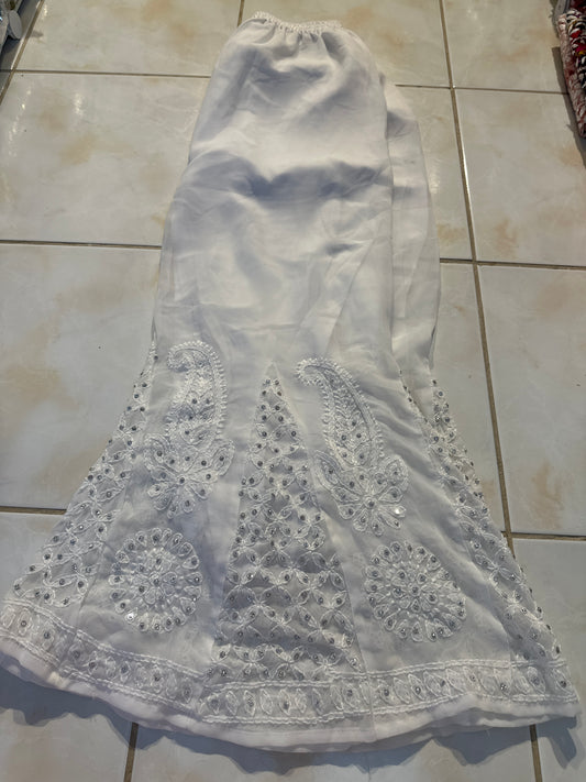 Chikankari Stonework Sharara