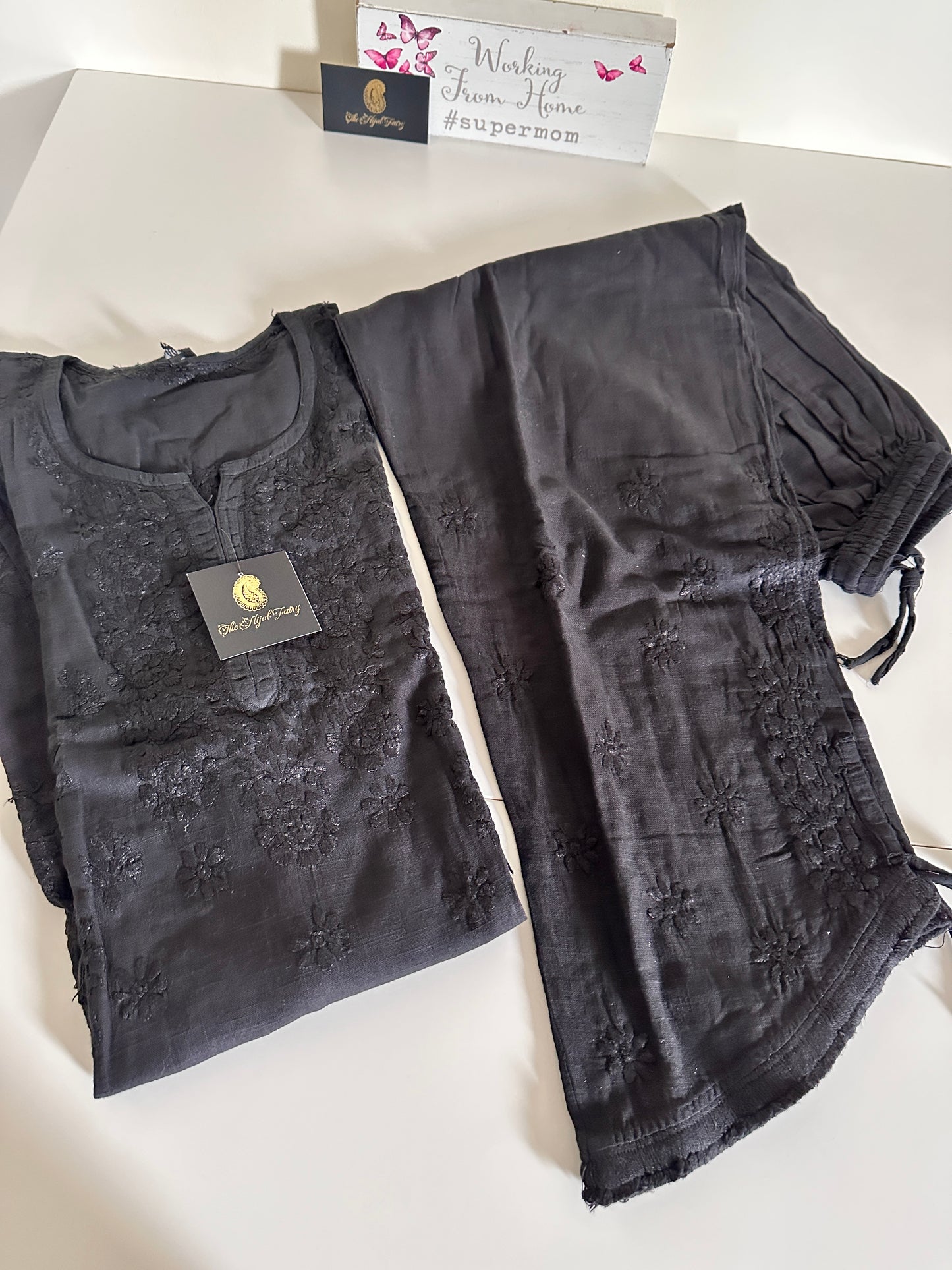 Black - Cotton Dhoti Co-ord Set