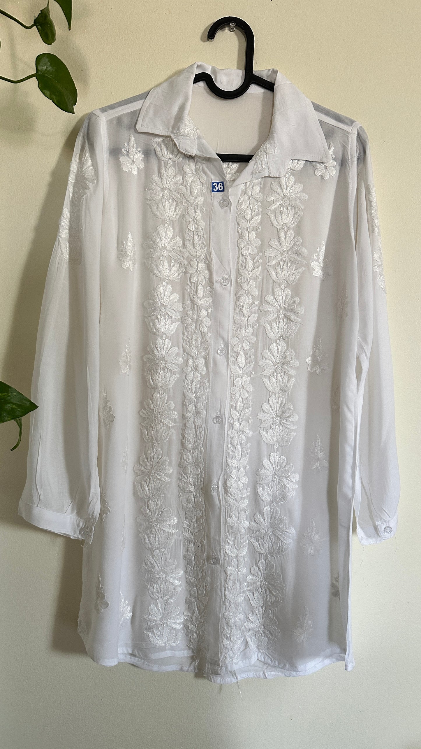 White - Modal Madhuri Short Shirt