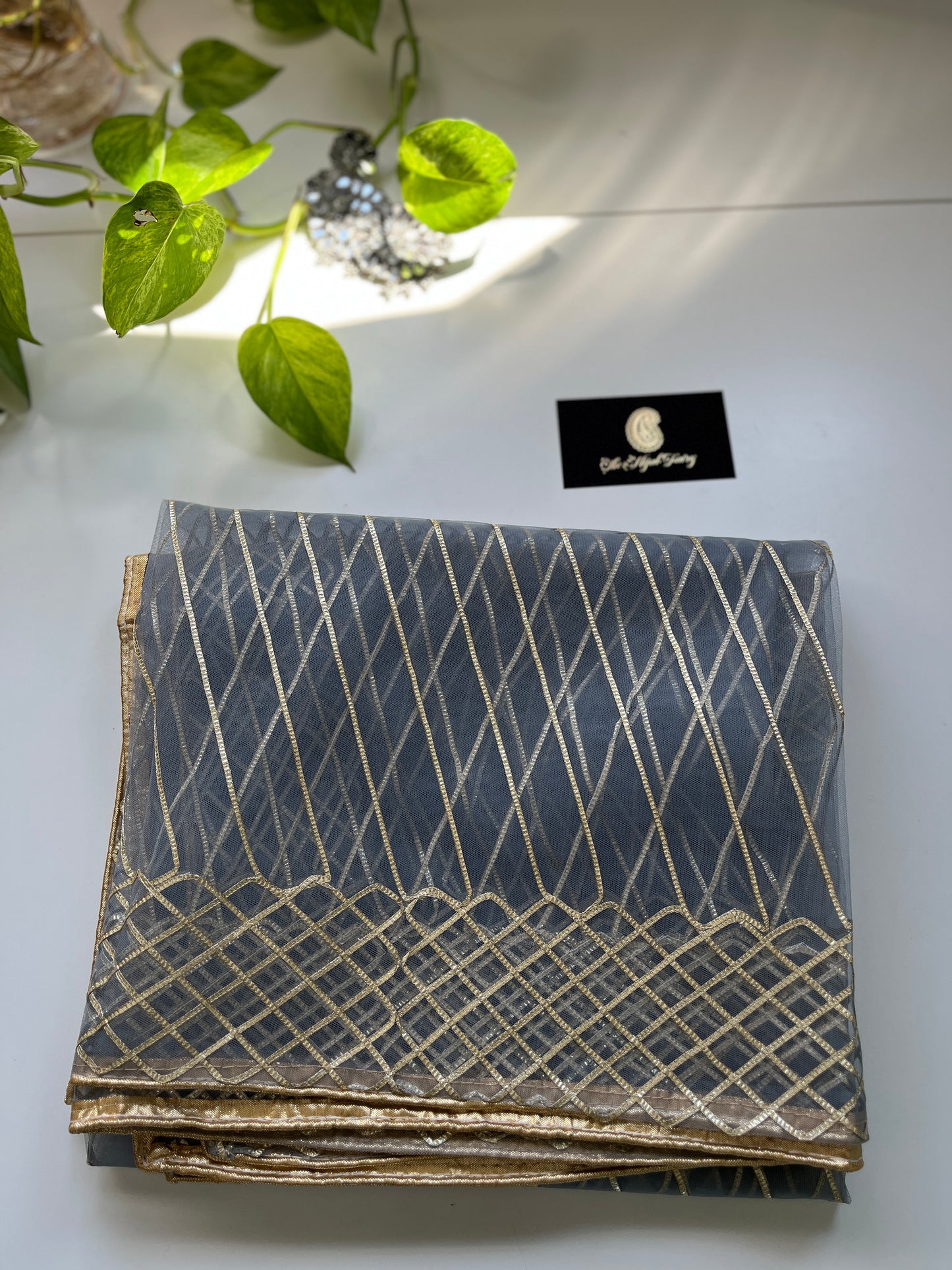 Gota Net Dupatta - The Hijab Fairy