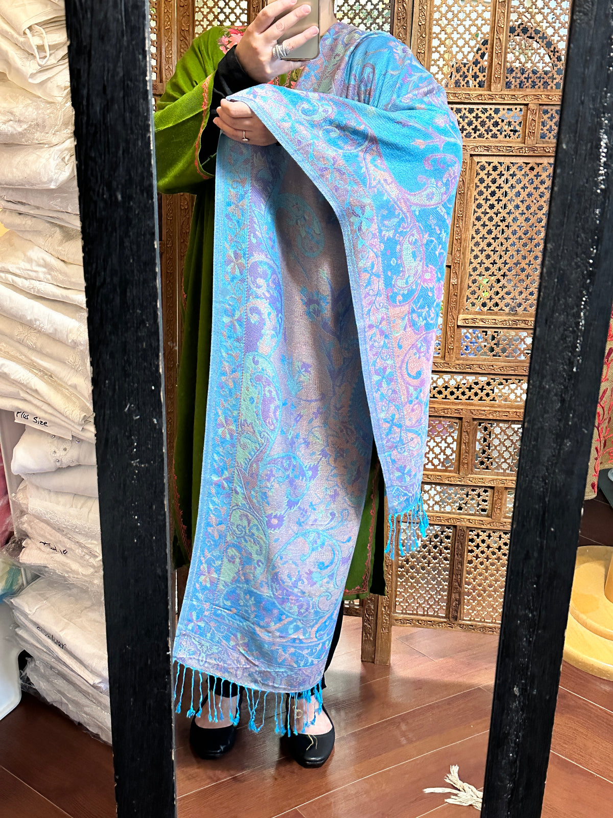 Pashmina Blend Modal Hijab – Style 1 – The Hijab Fairy (4 of 5)
