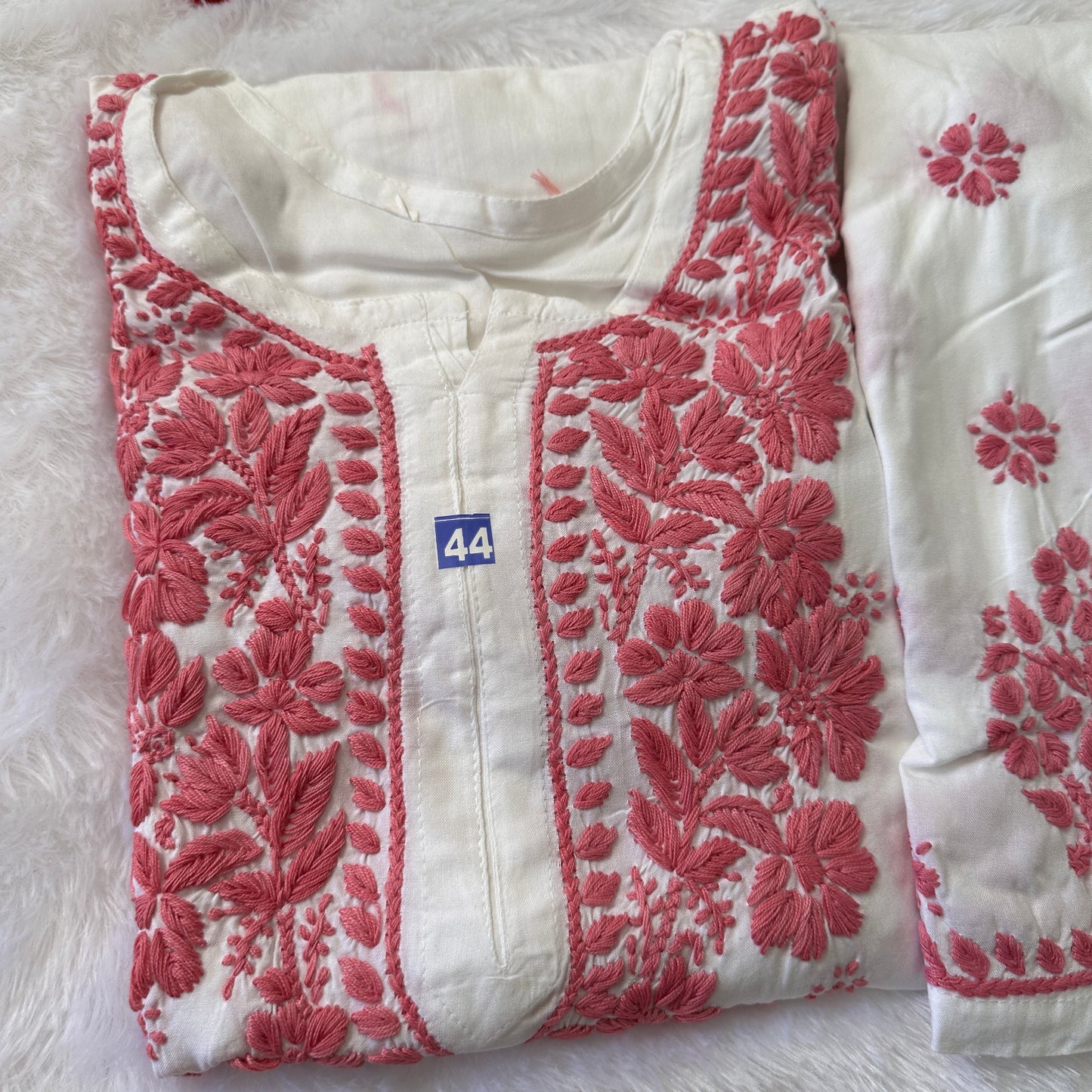 Pink Chikankari Modal 2-Piece Set – The Hijab Fairy (2 of 9)