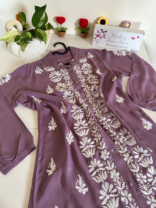 Dusty Lilac - Modal Madhuri Short Shirt