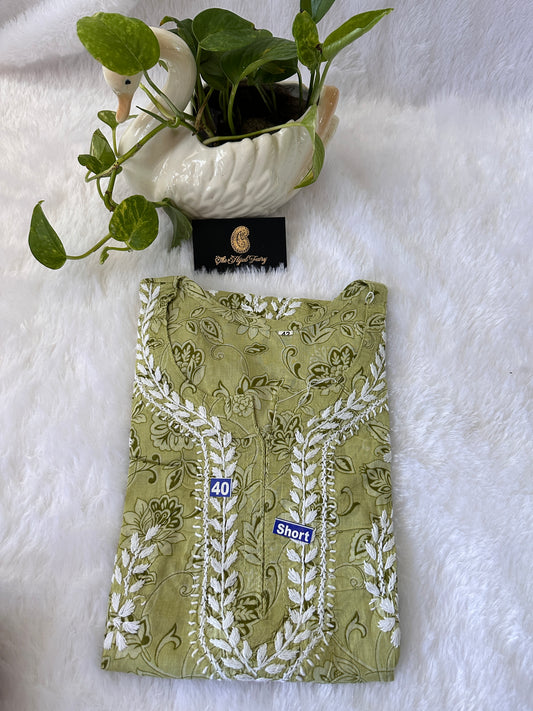 Green - Malmal short top (design B)