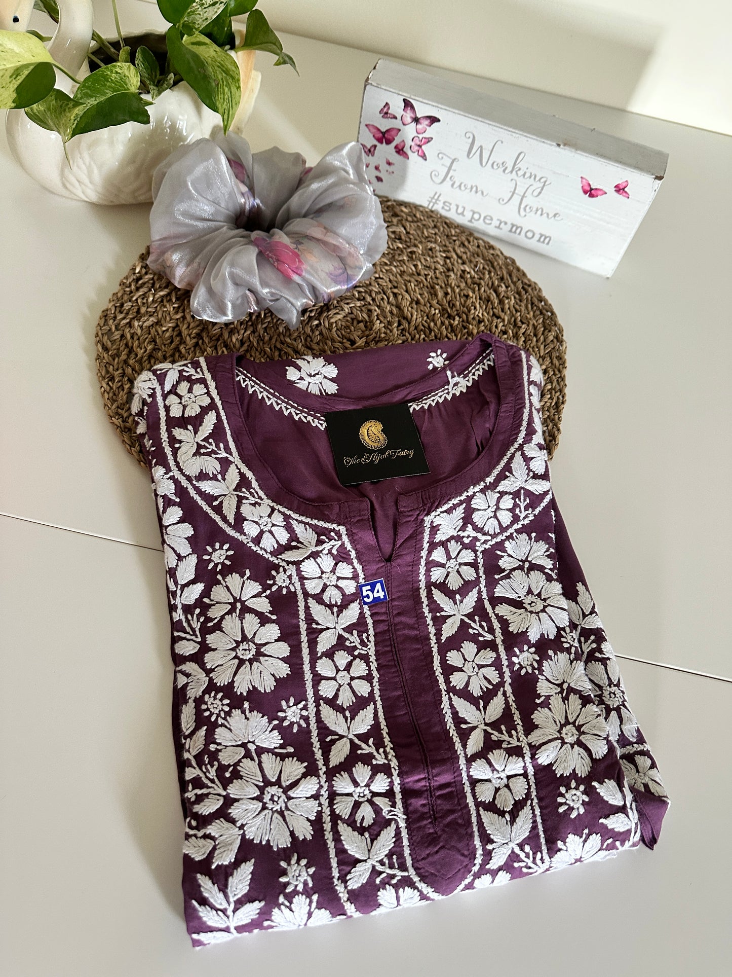 Dusty Lilac - Modal Straight Kurta