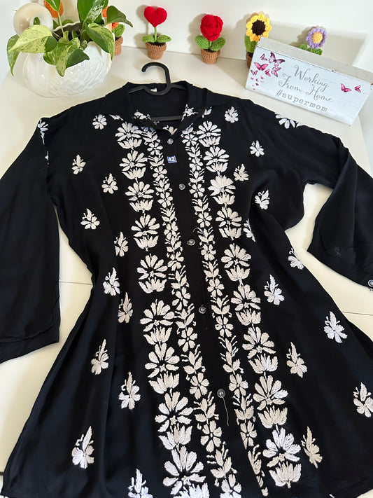 Black - Modal Madhuri Short Shirt