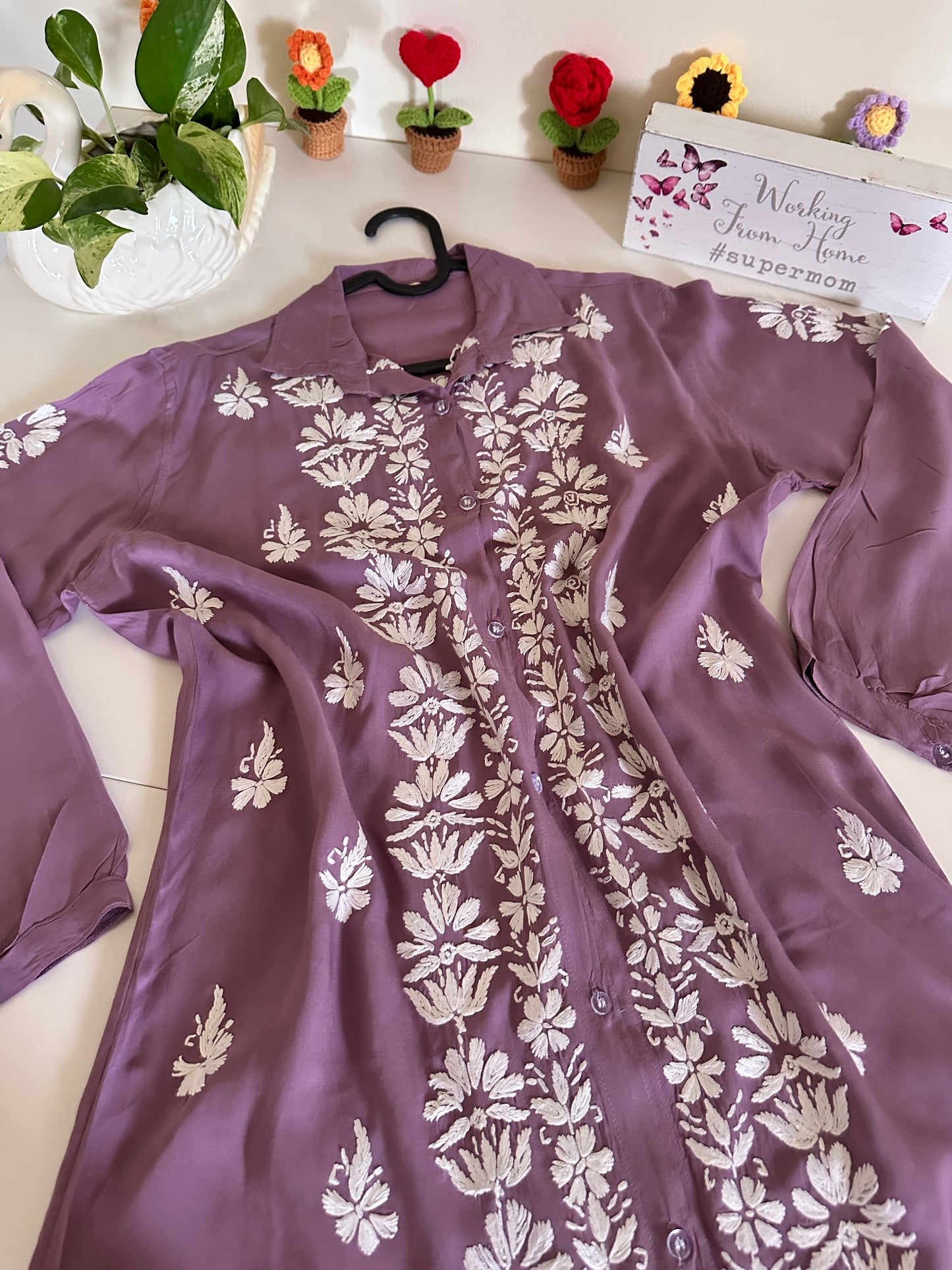 Dusty Lilac - Modal Madhuri Short Shirt