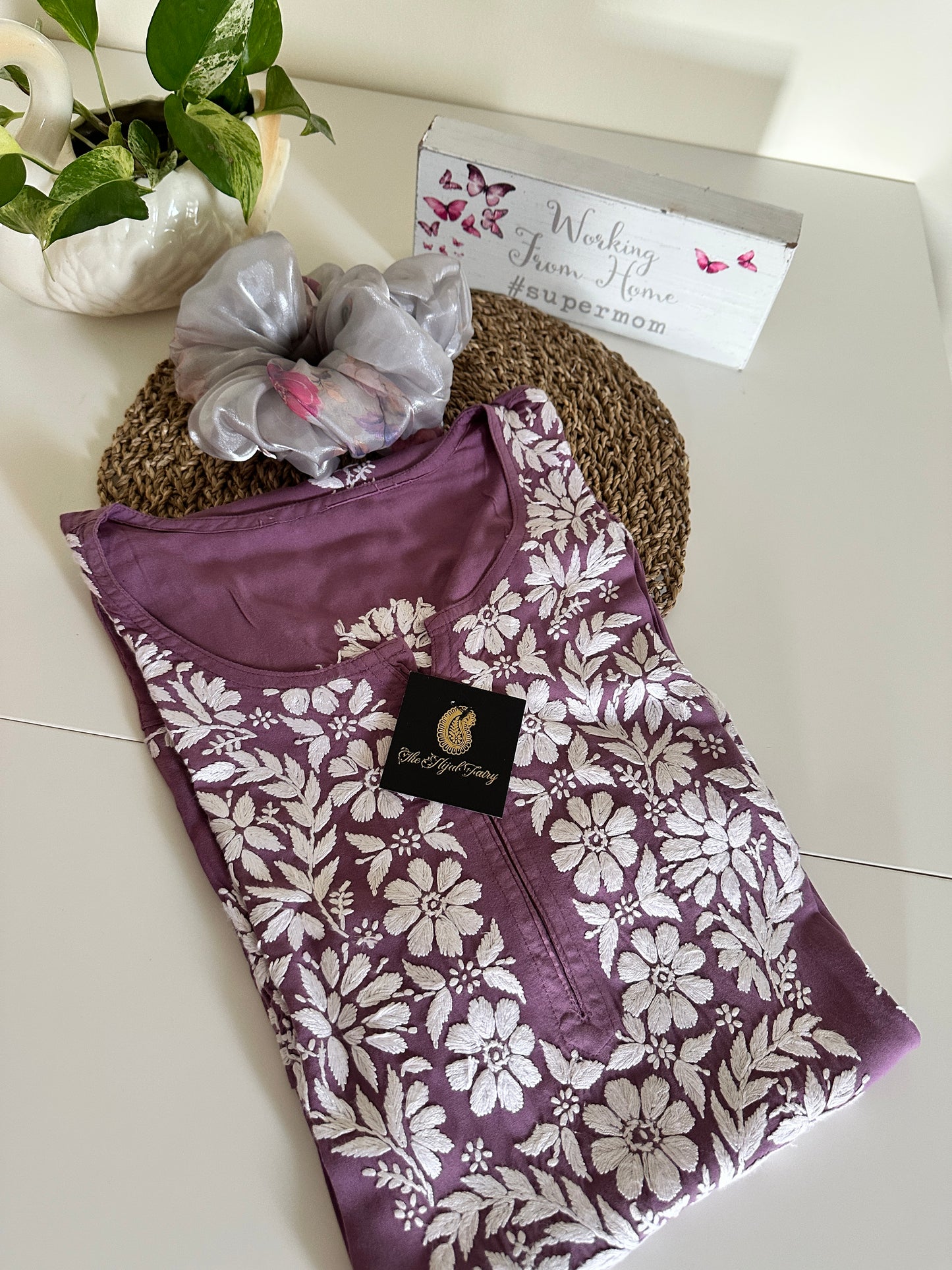Dusty Lilac - Modal Straight Kurta