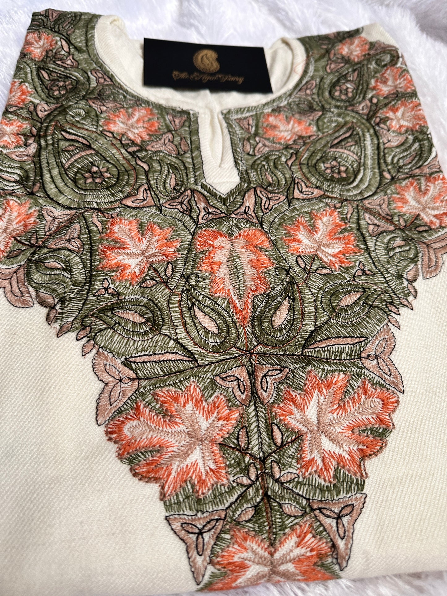 Pashmina Pheran - White 4