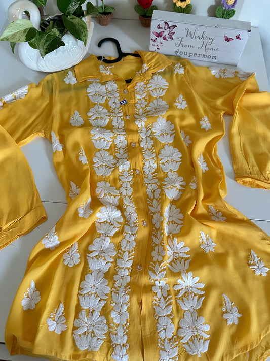 Yellow - Modal Madhuri Short Shirt