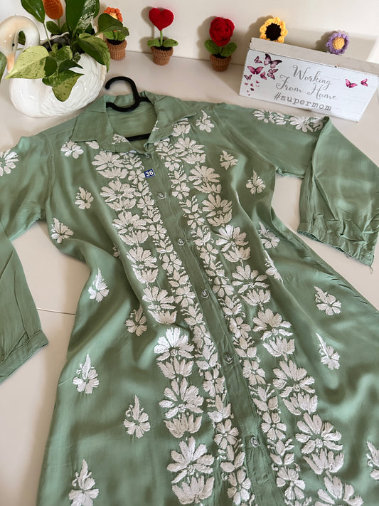 Jade Green - Modal Madhuri Short Shirt