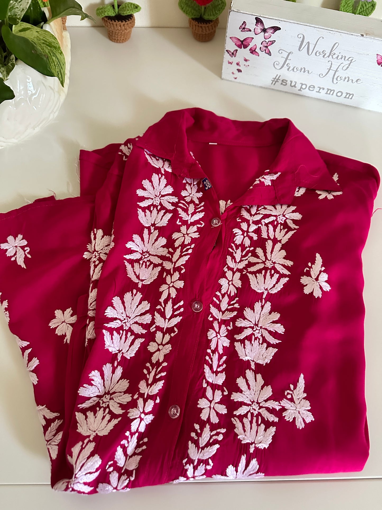 Hot Pink - Modal Madhuri Short Shirt