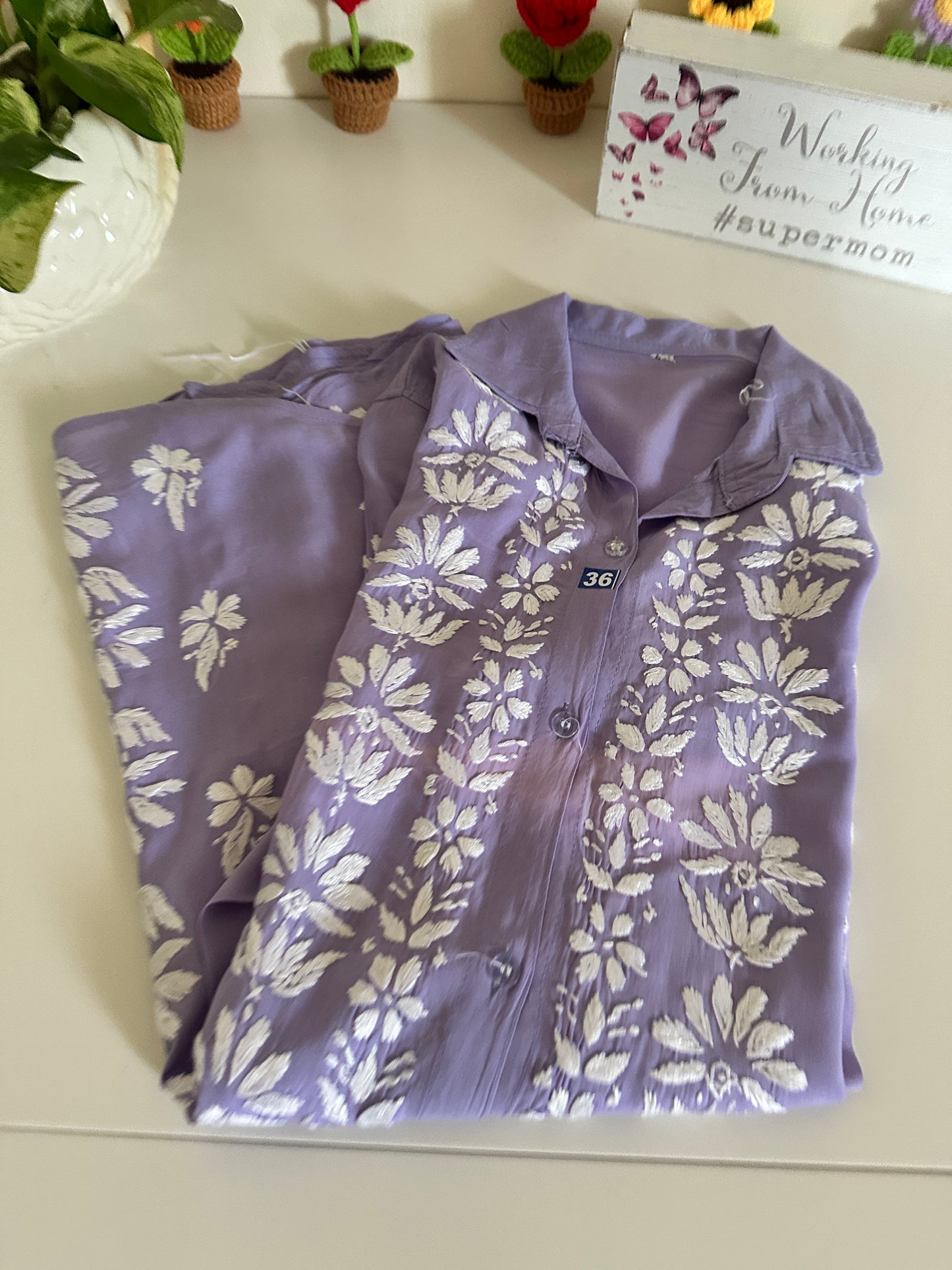 Lilac - Modal Madhuri Short Shirt