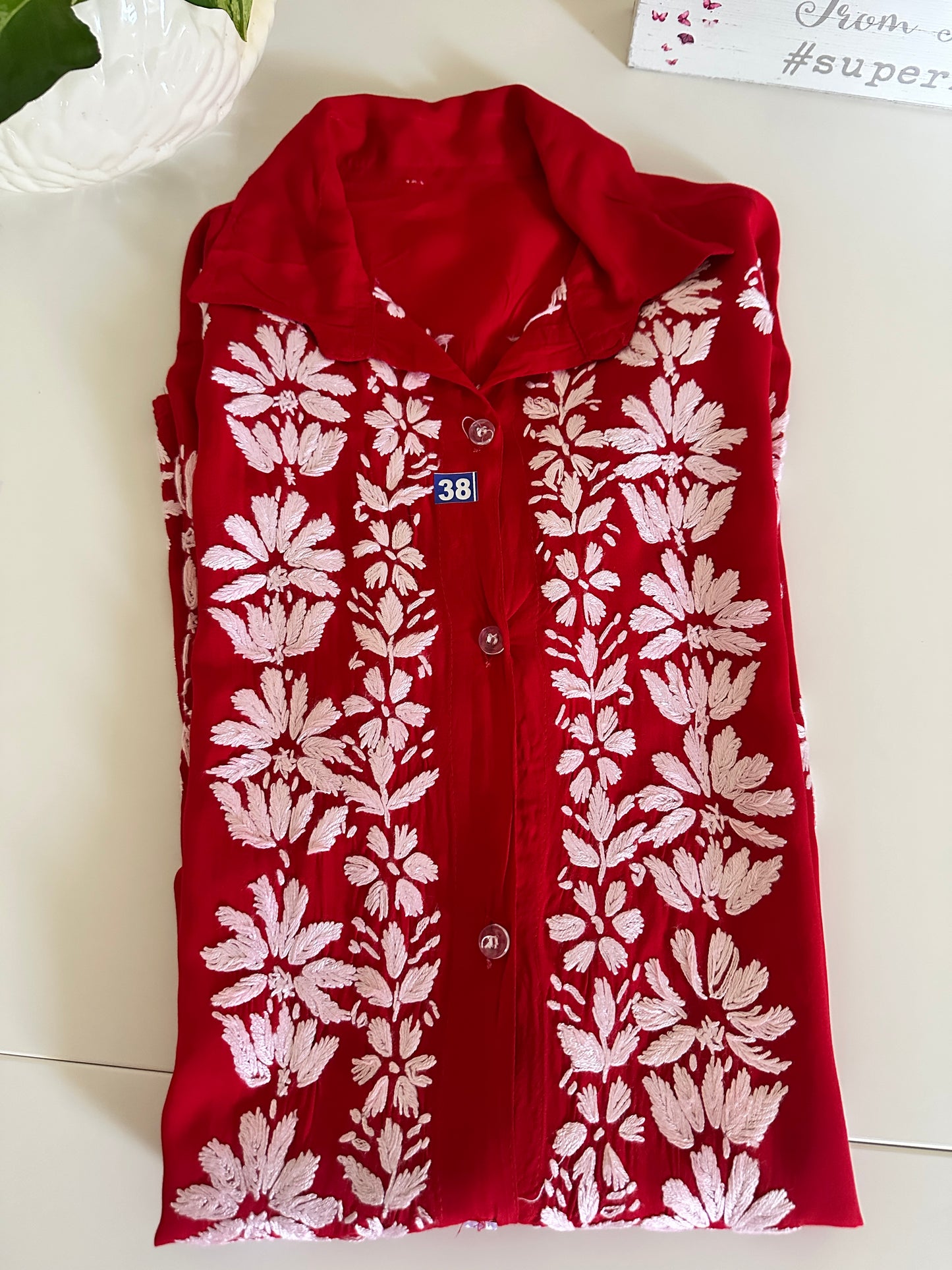 Red - Modal Madhuri Short Shirt