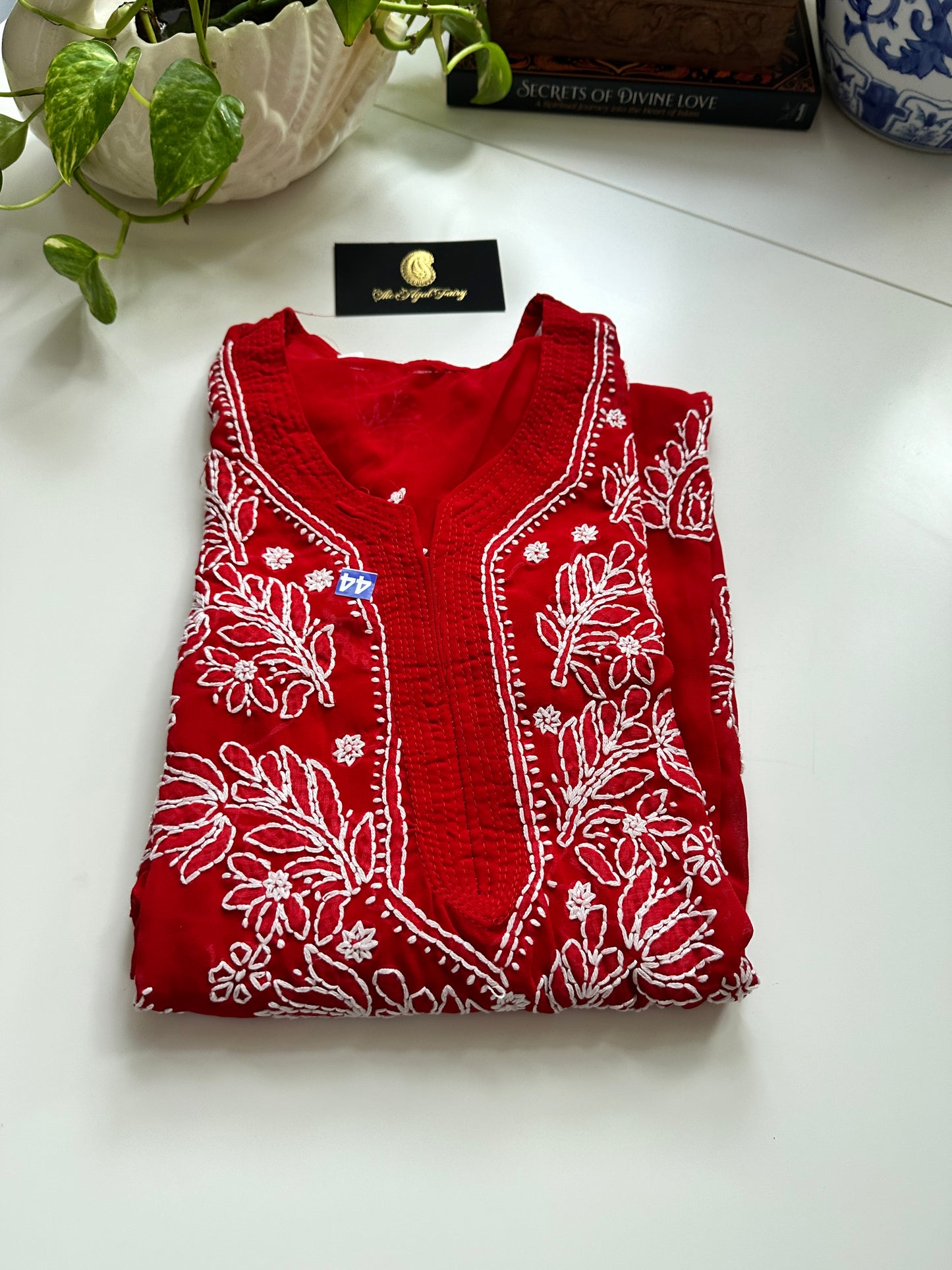 Georgette Kurta - Red