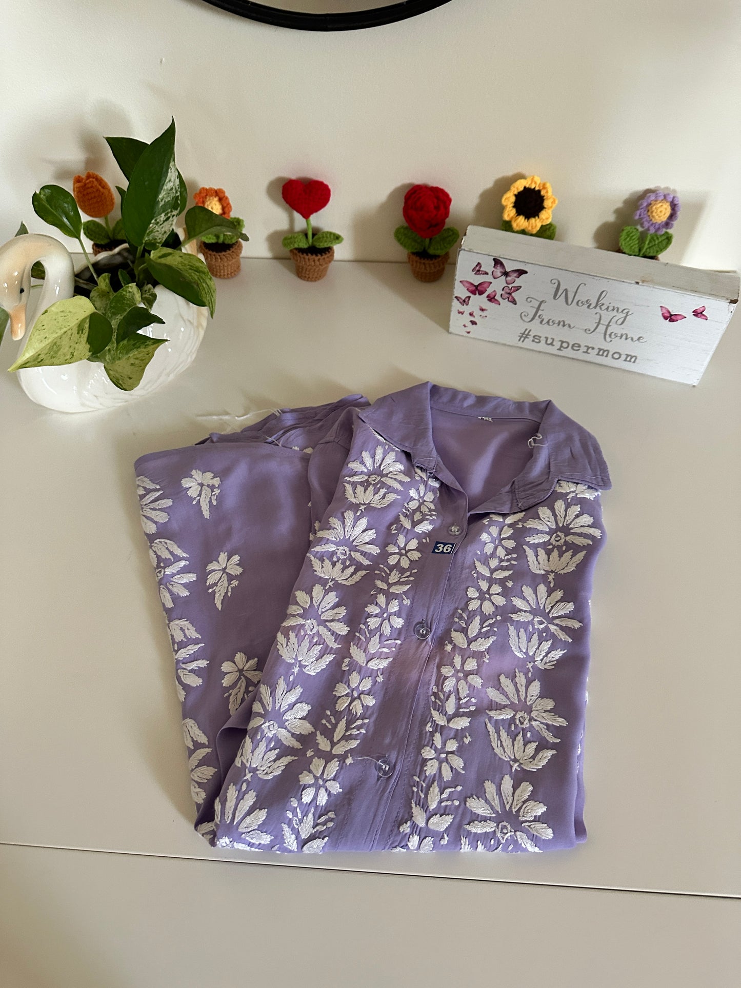 Lilac - Modal Madhuri Short Shirt