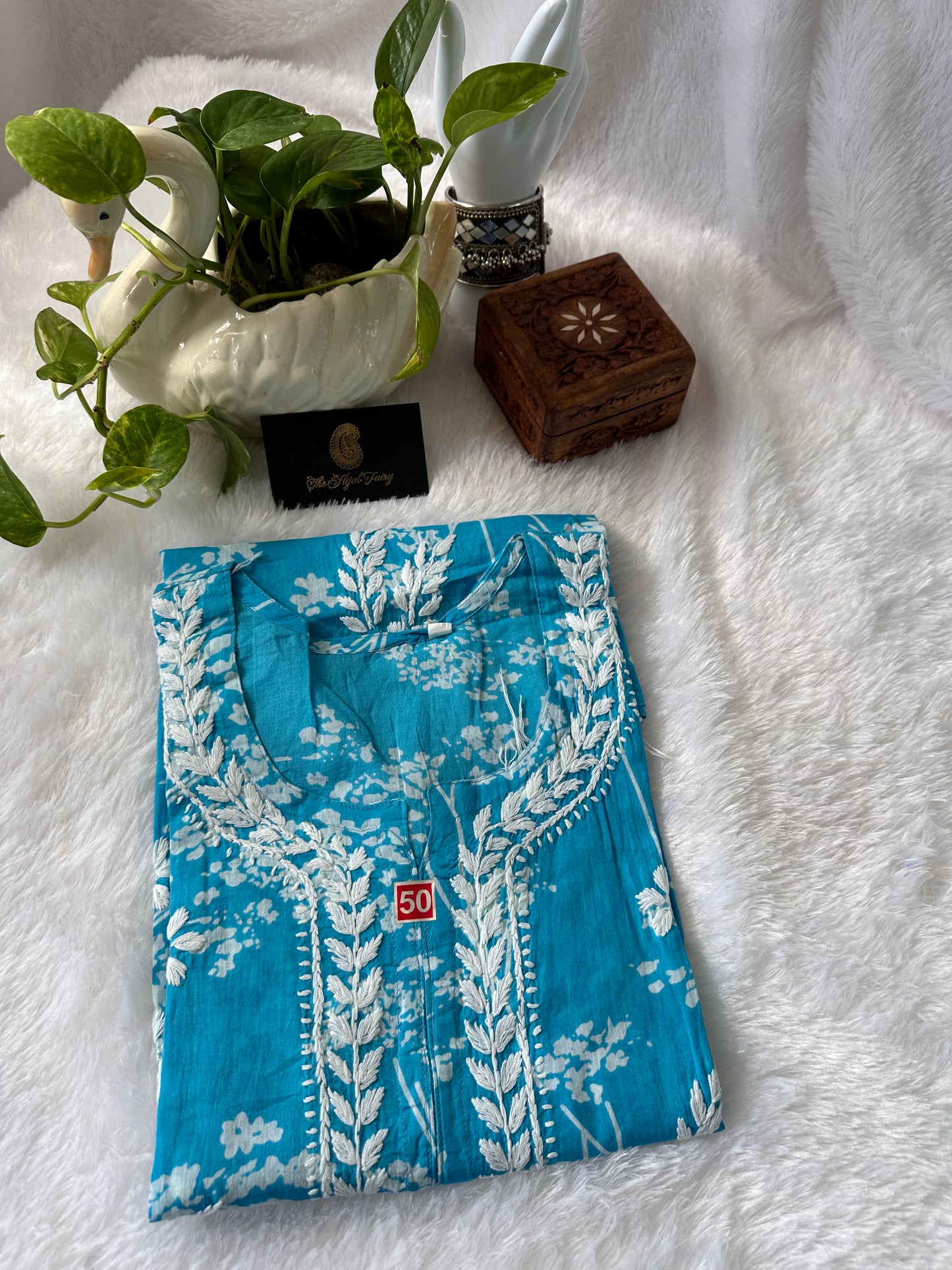 Blue - Malmal short top (design E)