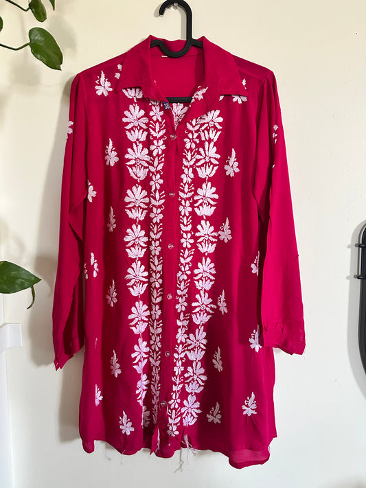 Hot Pink - Modal Madhuri Short Shirt