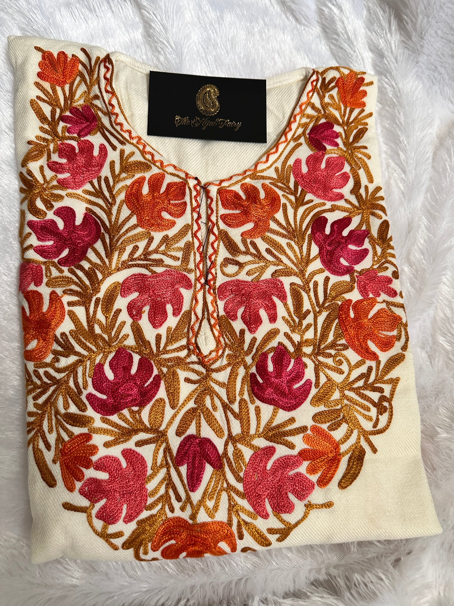 Pashmina Pheran - White 1