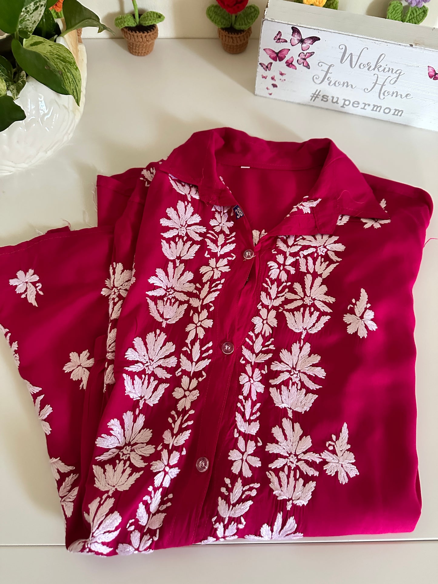 Hot Pink - Modal Madhuri Short Shirt