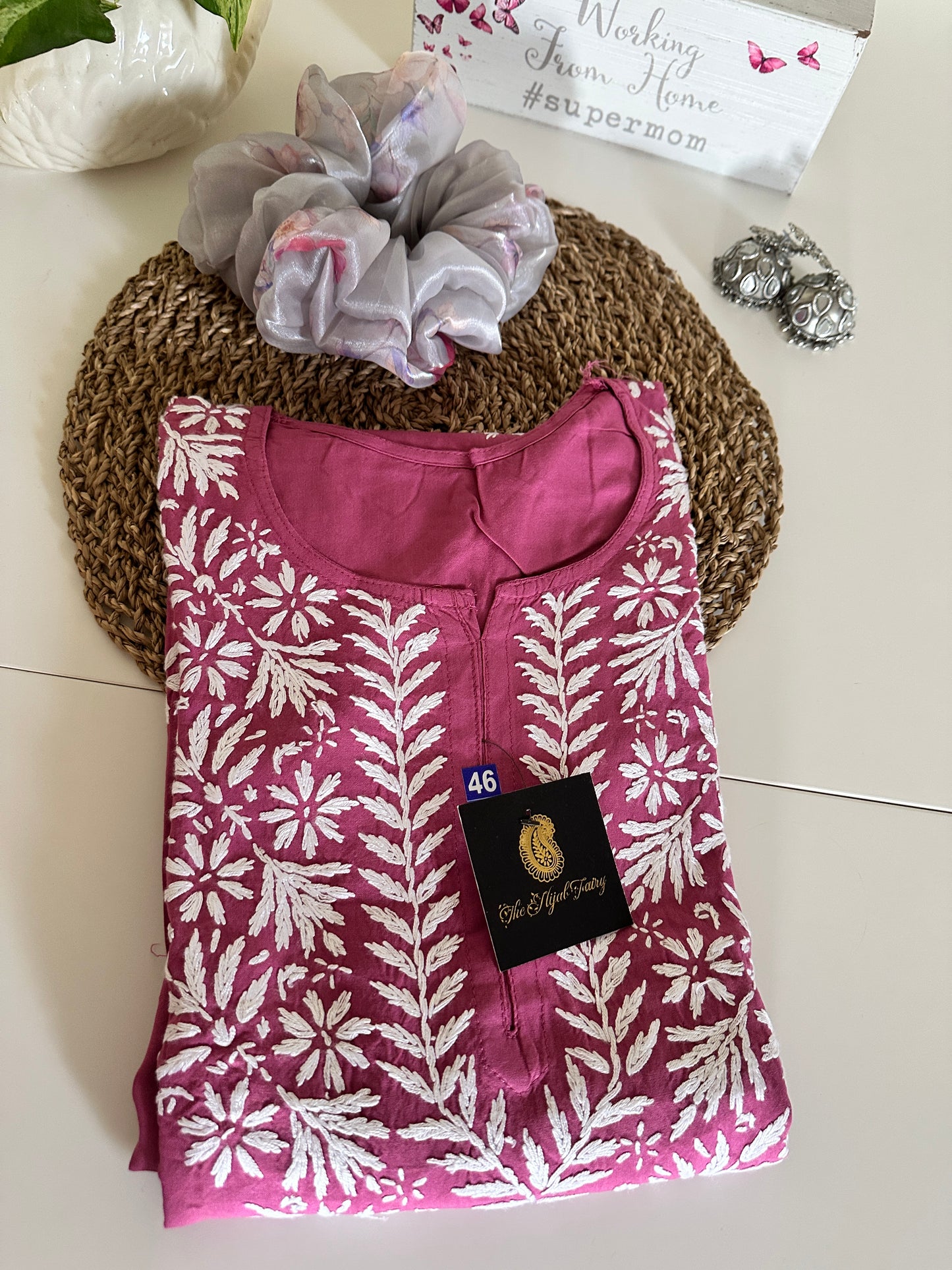 Mauve - Modal Straight Kurta