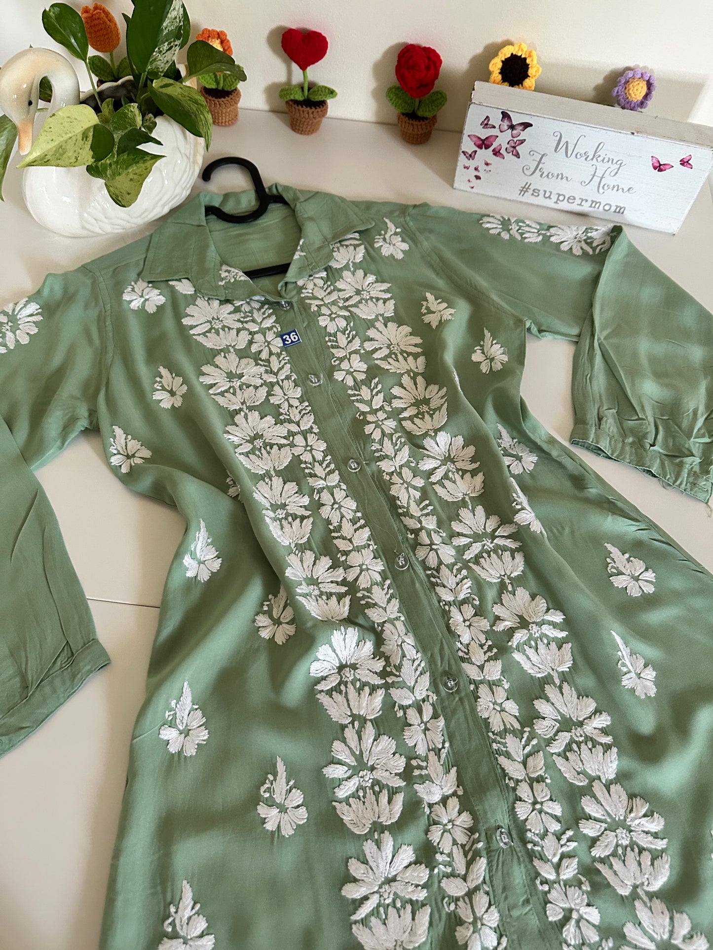 Jade Green - Modal Madhuri Short Shirt