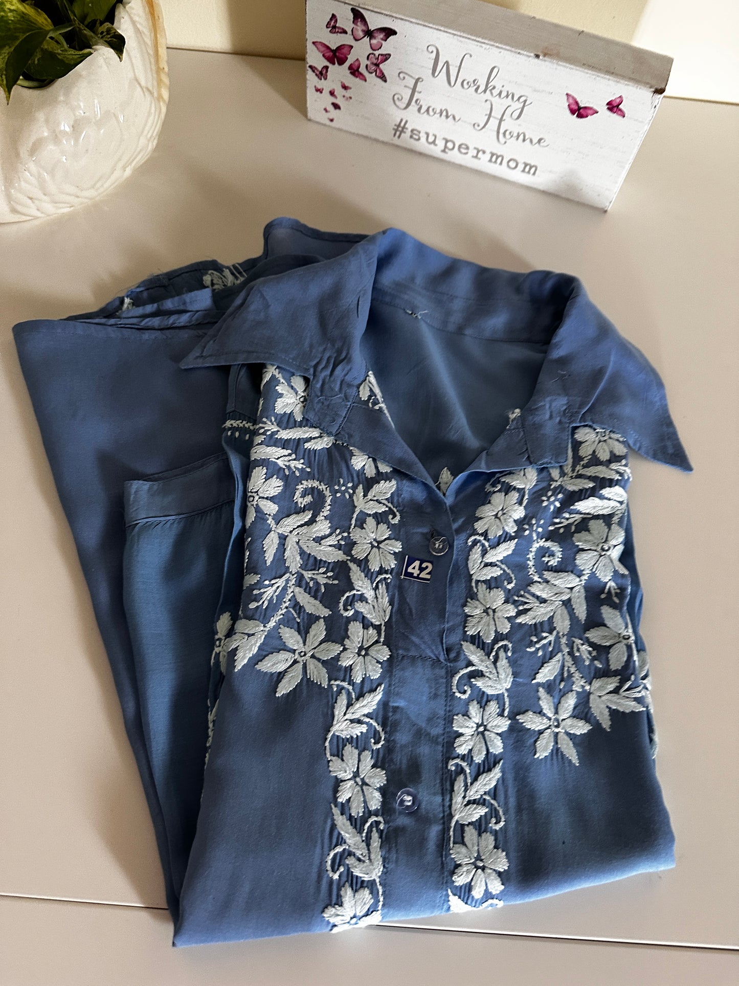Cornflower Blue - Modal Madhuri Short Shirt